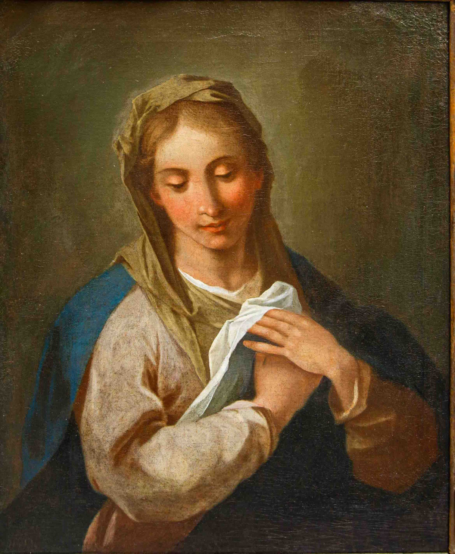 Scuola lombarda, XVII secolo, Vergine con le mani giunte